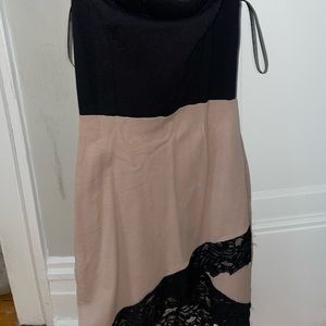 Black and Pink Maxi Short Dress